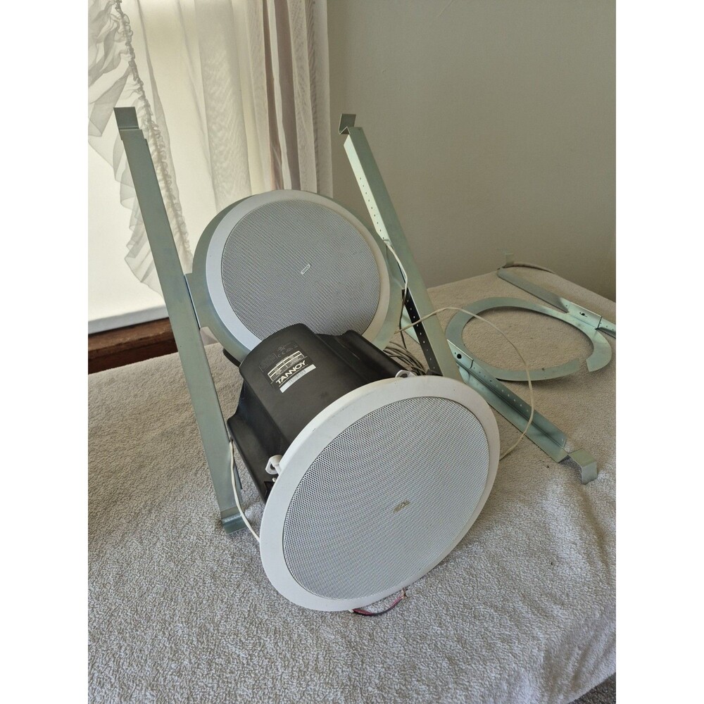 Tannoy CVS 6 Ceiling Speakers Pair 6.5" 70V 100V 120W w/ Mounting Hardware